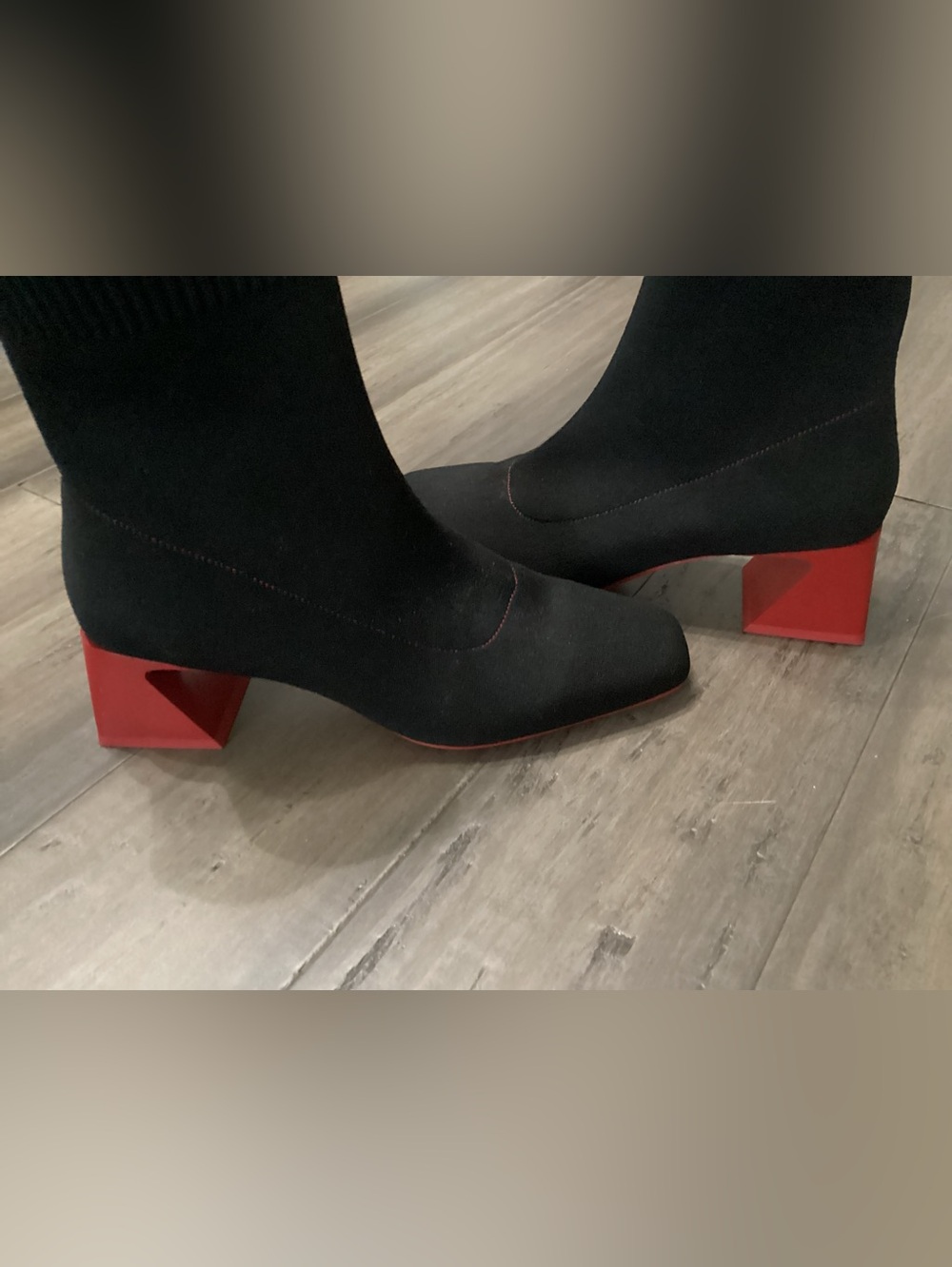 VIVAIA 39 8.5 Square-Toe Water-Repellent Block Heeled Boots (Regina Pro) - Picture 3 of 10